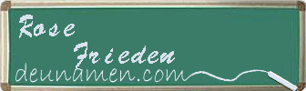 Rose Frieden Visitenkarte